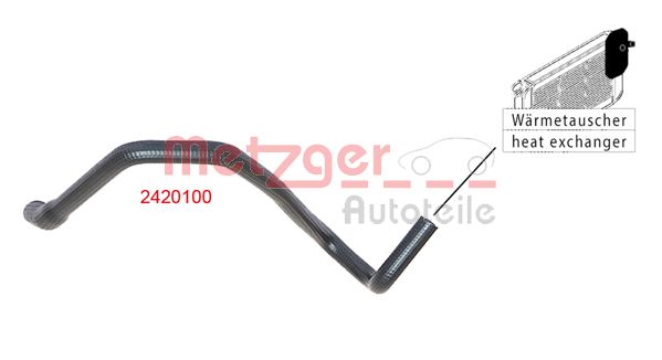 METZGER 2420100 Kühlerschlauch
